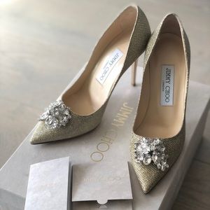 NEW Jimmy Choo manda lame glitter women pumps 35